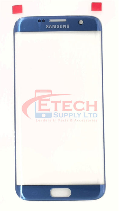 Samsung Galaxy S7 Edge G935F Replacement Top Glass Without OCA - Coral Blue