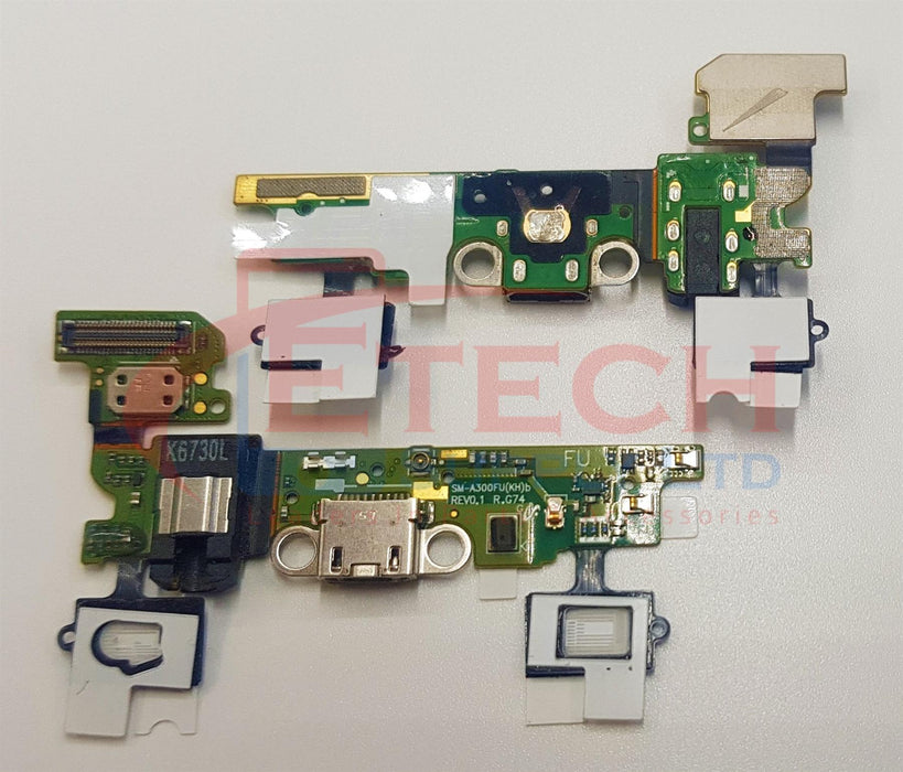 Samsung Galaxy A3 A300F 2015 Replacement USB Dock Port Flex / Headphone Jack / LED's & Microphone