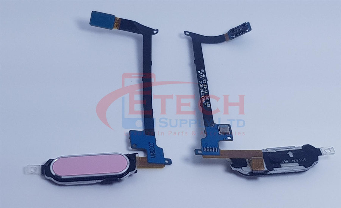 Samsung Galaxy Note 4 N910F Replacement Home Button With Flex - Blossom Pink