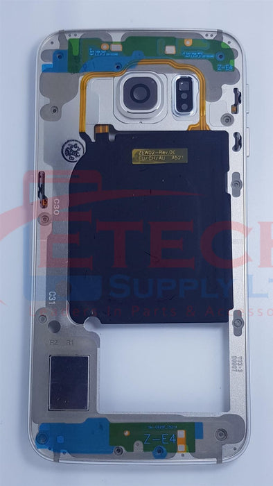 Samsung Galaxy S6 Edge G925F Replacement Mid Frame Housing With Small Parts - Gold Platinum