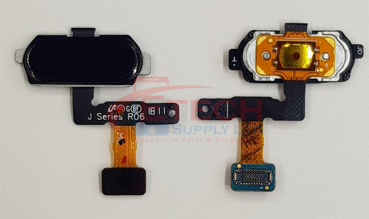 Samsung Galaxy J7 J730F 2017 Replacement Home Button With Fingerprint Reader - Black