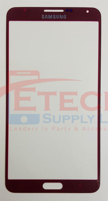 Samsung Galaxy Note 3 N9000 Replacement Top Glass Without OCA - Merlot Red