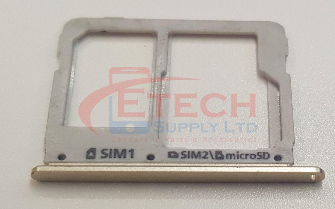 Samsung Galaxy A3 A310F 2016 Replacement Sim And SD Card Tray - Gold