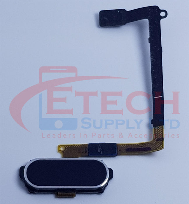 Samsung Galaxy S6 G920F Replacement Home Button With Flex Cable - Black Sapphire