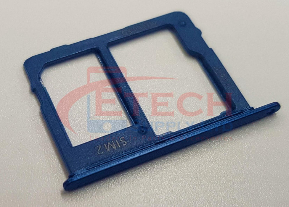 Samsung Galaxy A600F 2018 Replacement Sim 2 & SD Card Tray Holder - Blue