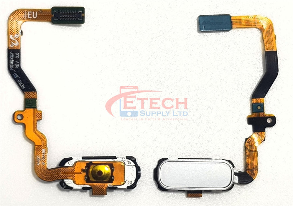 Samsung Galaxy S7 G930F Replacement Home Button Flex - White Pearl
