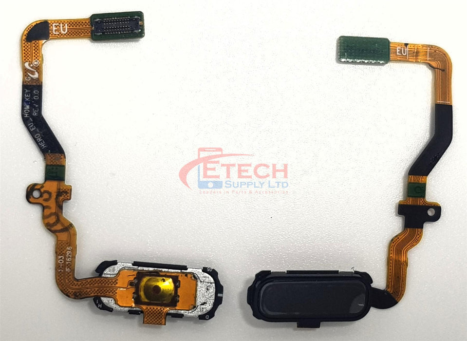 Samsung Galaxy S7 G930F Replacement Home Button Flex - Black Onyx
