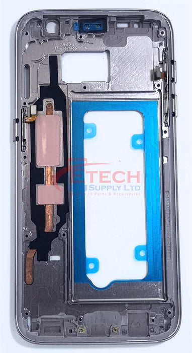 Samsung Galaxy S7 G930F Replacement Mid Frame Chassis With Small Parts - Gold Platinum