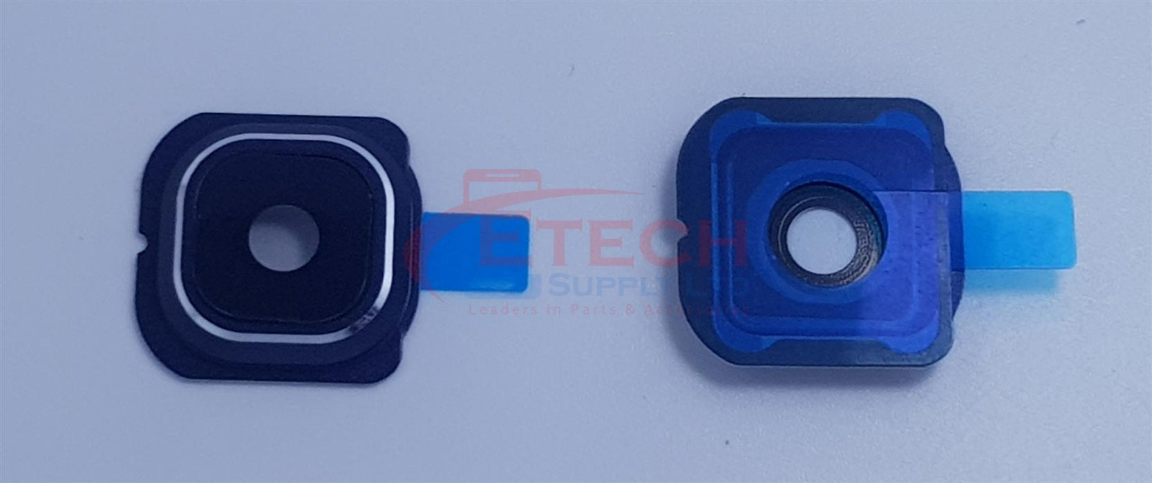 Samsung Galaxy S6 Edge G925F Replacement Rear Camera Ring With Lens & Adhesive - Black Sapphire