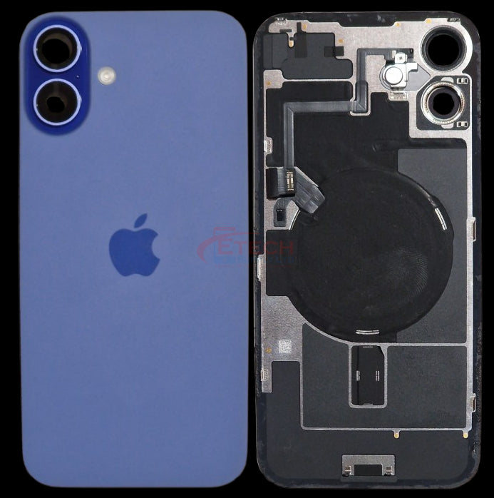 Apple iPhone 16 Plus Repalcement Back Glass | NFC - Flash Flex | MagSafe Magnets | Reclaimed | Grade A | Teal