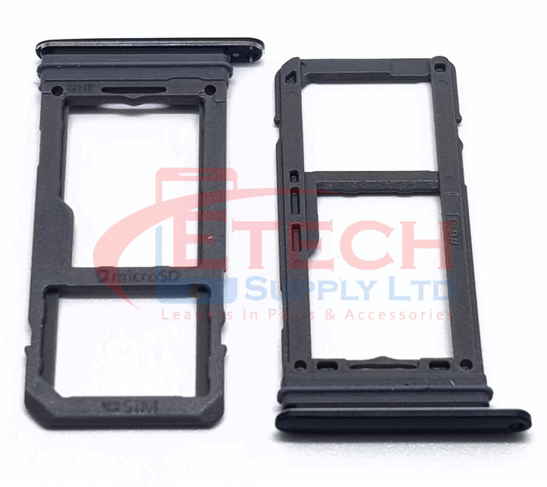 Samsung Galaxy S8 G950F / S8 Plus G955F Replacement Sim / SD Card Tray - Midnight Black