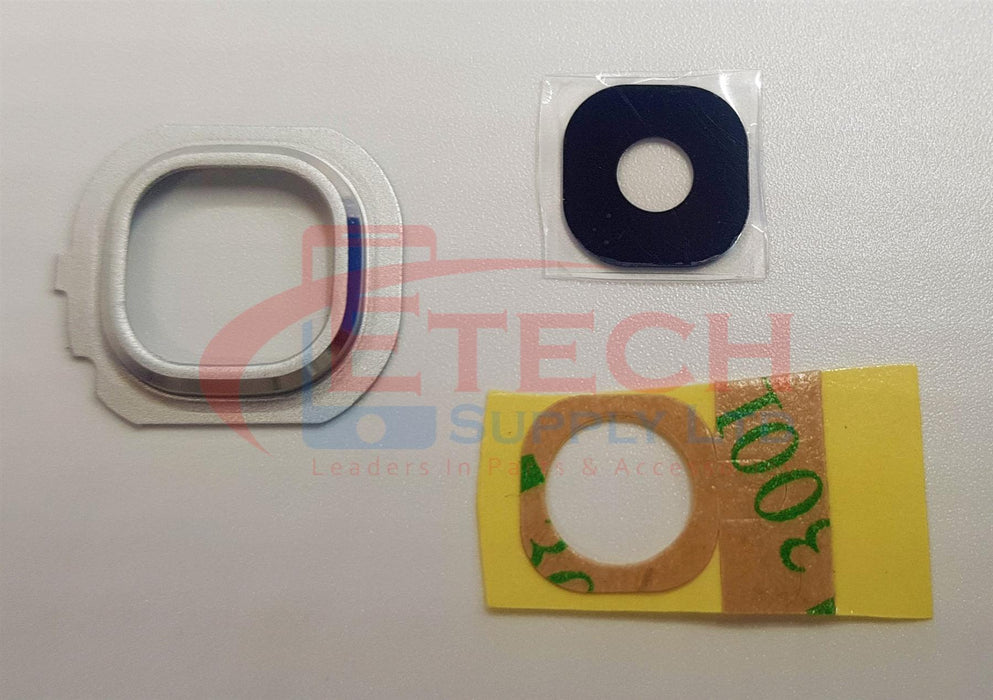 Samsung Galaxy J7 J710F 2016 Replacement Rear Camera Ring With Lens & Adhesive - Silver
