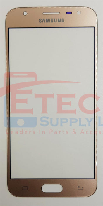 Samsung Galaxy J3 J330F 2017 Replacement Top Glass Without OCA - Gold