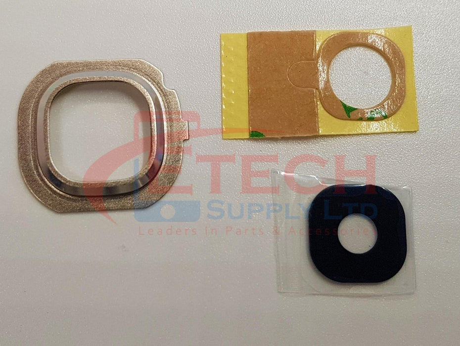 Samsung Galaxy J5 J510FN 2016 Replacement Rear Camera Ring With Lens & Adhesive - Gold