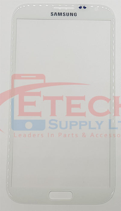 Samsung Galaxy Note 2 N7100 Replacement Top Glass Without OCA - Marble White
