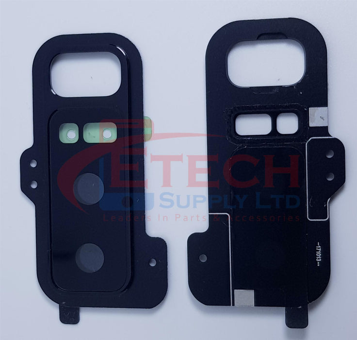 Samsung Galaxy Note 8 N950F Replacement Rear Camera Bracket With Glass Lens & Adhesive - Midnight Black