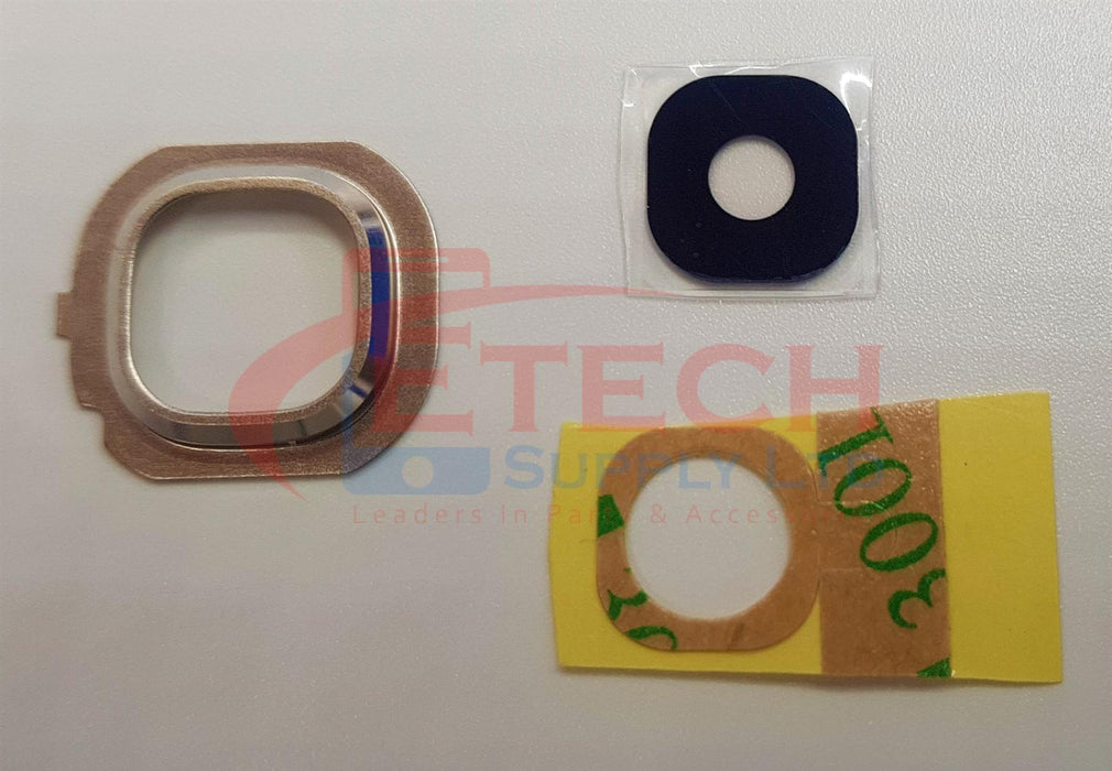 Samsung Galaxy J7 J710F 2016 Replacement Rear Camera Ring With Lens & Adhesive - Gold