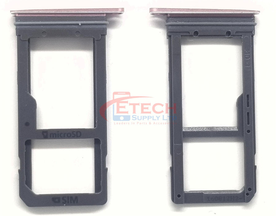 Samsung Galaxy S7 Edge G935F Replacement Sim / SD Card Tray - Pink Gold