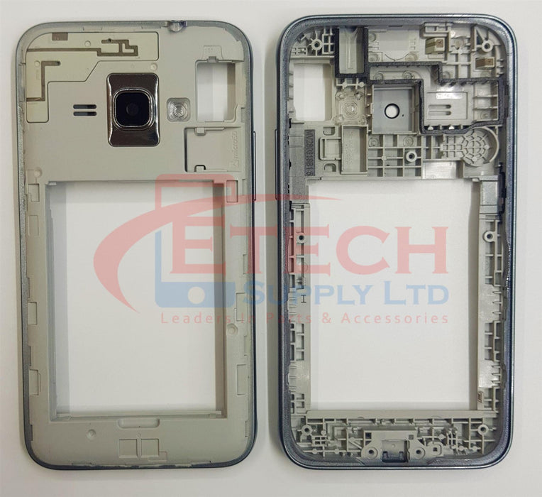 Samsung Galaxy J1 J120F 2016 Replacement Mid Frame Chassis With Lens And Buttons - Grey