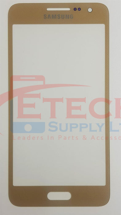 Samsung Galaxy A3 A300F 2015Replacement Top Glass Without OCA - Champagne Gold