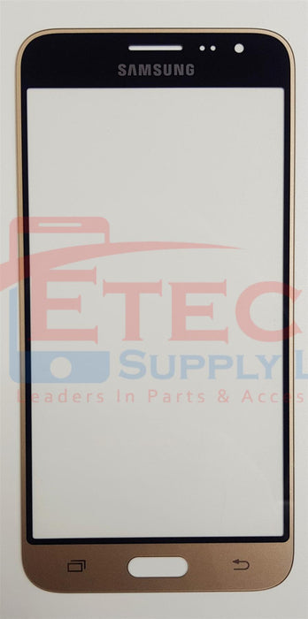 Samsung Galaxy J3 J320FN 2016 Replacement Top Glass Without OCA - Gold