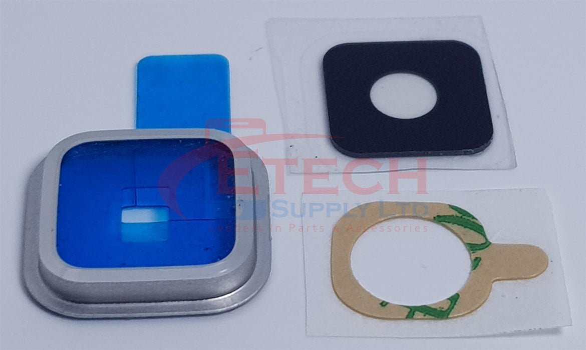 Samsung Galaxy S5 G900F Replacement Rear Camera Ring With Lens & Adhesive - Silver