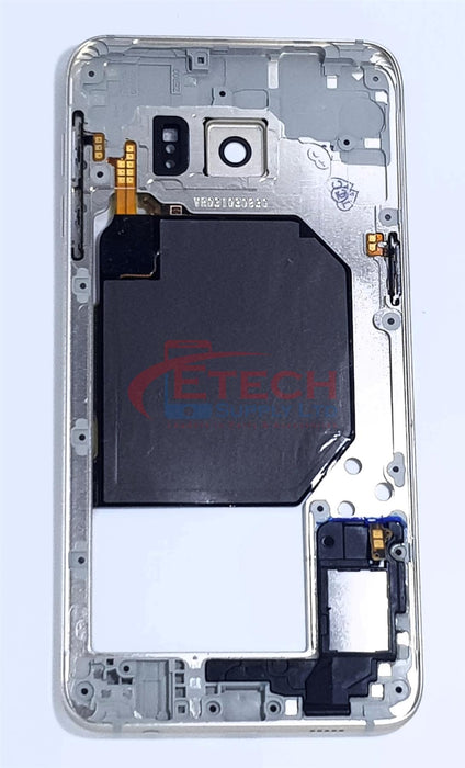 Samsung Galaxy S6 Edge Plus G928F Replacement Mid Frame Housing With Small Parts - Gold Platinum