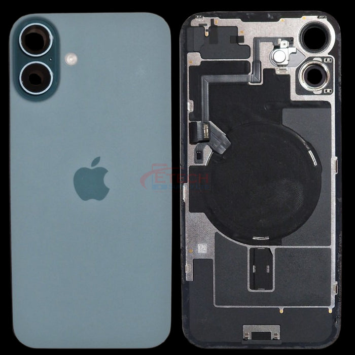 Apple iPhone 16 Plus Repalcement Back Glass | NFC - Flash Flex | MagSafe Magnets | Reclaimed | Grade A | Ultramarine