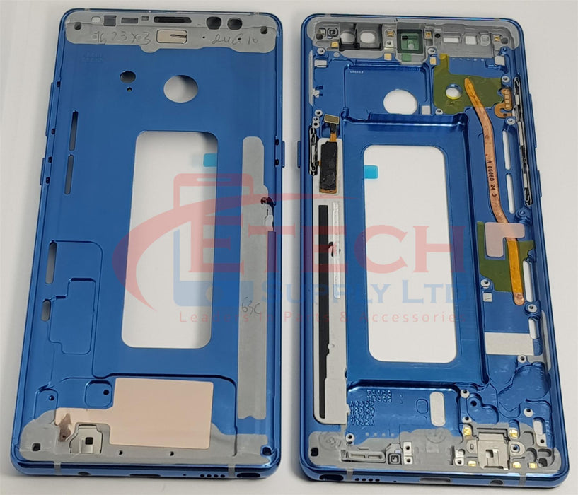 Samsung Galaxy Note 8 N950F Replacement Middle Chassis Frame With Buttons - Deep Blue Sea