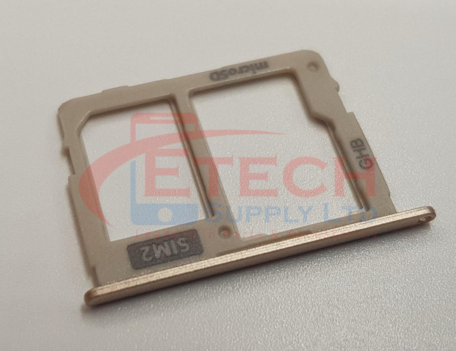 Samsung Galaxy J5 J530F 2017 Replacement SIM 2 & SD Card Tray Holder - Gold