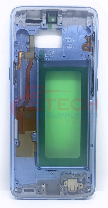 Samsung Galaxy S8 G950F Replacement Mid Housing Frame With Small Parts - Coral Blue