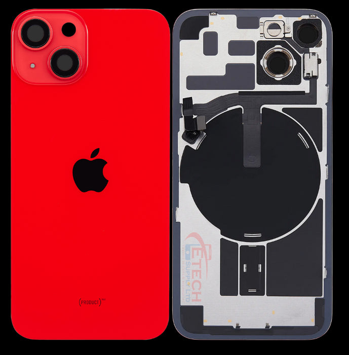 Apple iPhone 14 Repalcement Back Glass | NFC - Flash Flex | MagSafe Magnets | Reclaimed | Grade A | Red