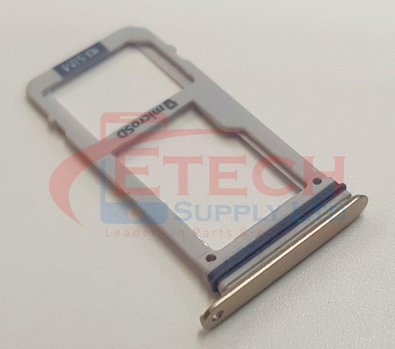Samsung Galaxy A3 A320F 2017 Replacement SIM & SD Card Tray - Gold Sand