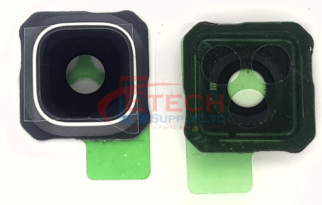 Samsung Galaxy S6 Edge Plus G928F Replacement Rear Camera Ring With Lens & Adhesive - Silver Titan