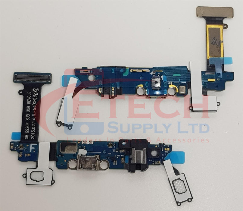 Samsung Galaxy S6 G920F Replacement Charging Flex With Headphone Jack & Mic