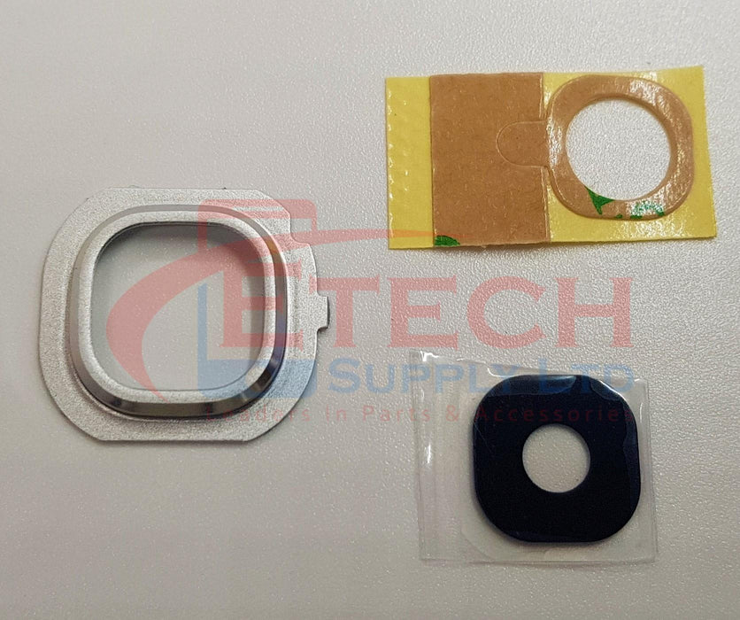 Samsung Galaxy J5 J510FN 2016 Replacement Rear Camera Ring With Lens & Adhesive - Silver