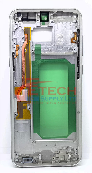 Samsung Galaxy S8 Plus G955F Replacement Mid Frame Housing With Small Parts - Arctic Silver