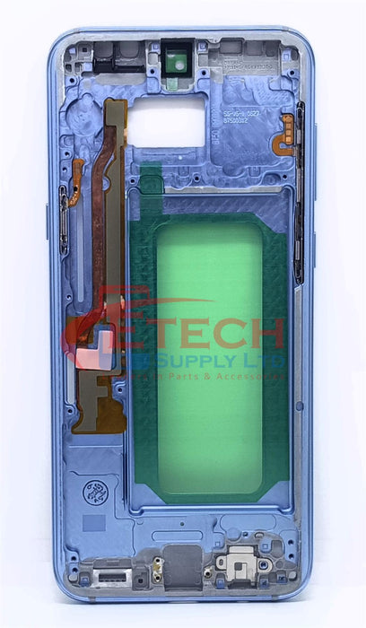 Samsung Galaxy S8 Plus G955F Replacement Mid Frame Housing With Small Parts - Coral Blue