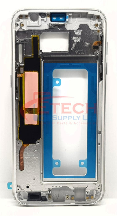 Samsung Galaxy S7 Edge G935F Replacement Frame With Small Parts - Silver Titannium
