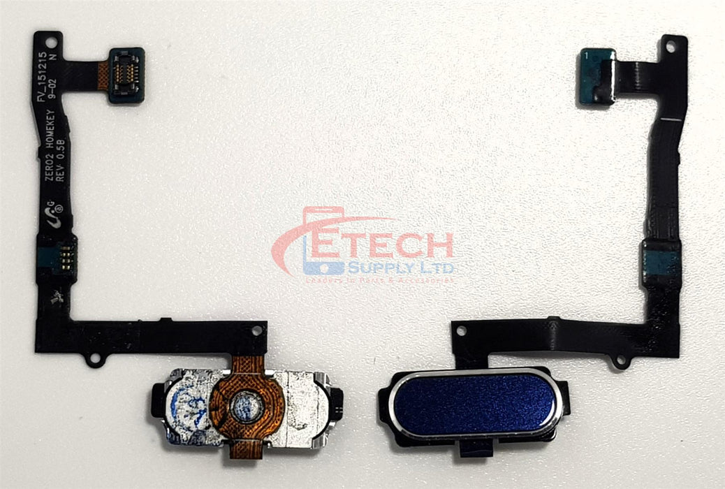 Samsung Galaxy S6 Edge Plus G928F Replacement Home Button With Flex Cable - Black Sapphire