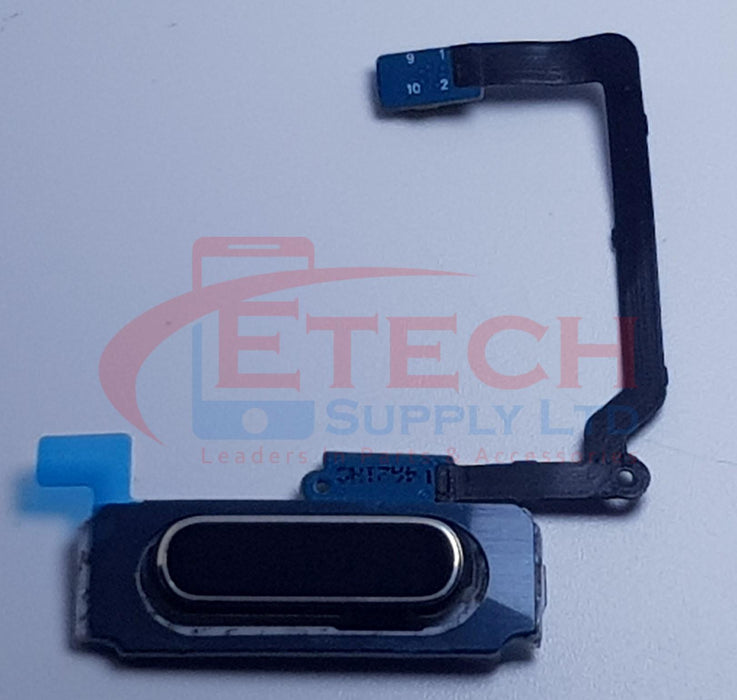 Samsung Galaxy S5 G900F Replacement Home Button With Flex Cable - Charcoal Black