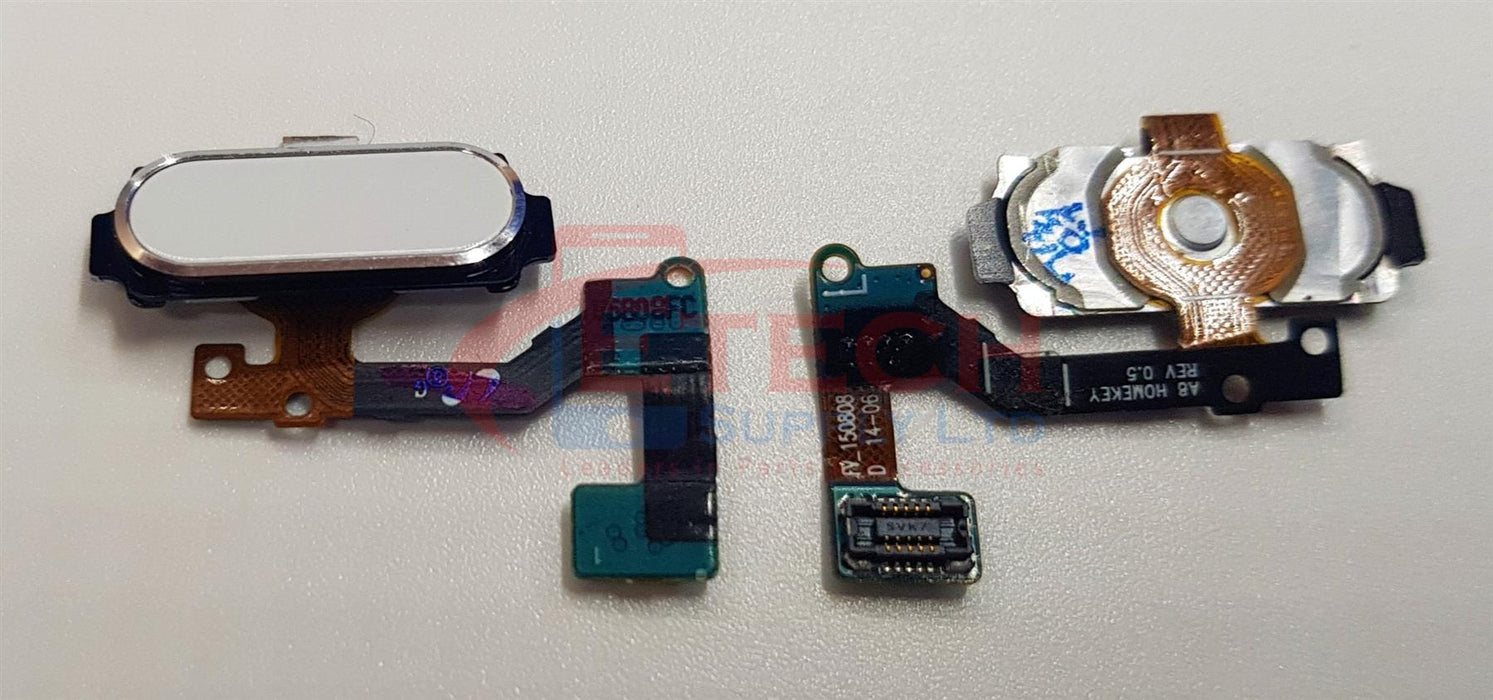 Samsung Galaxy A8 2015 A8000 Replacement Home Button With Flex Cable - Pearl White