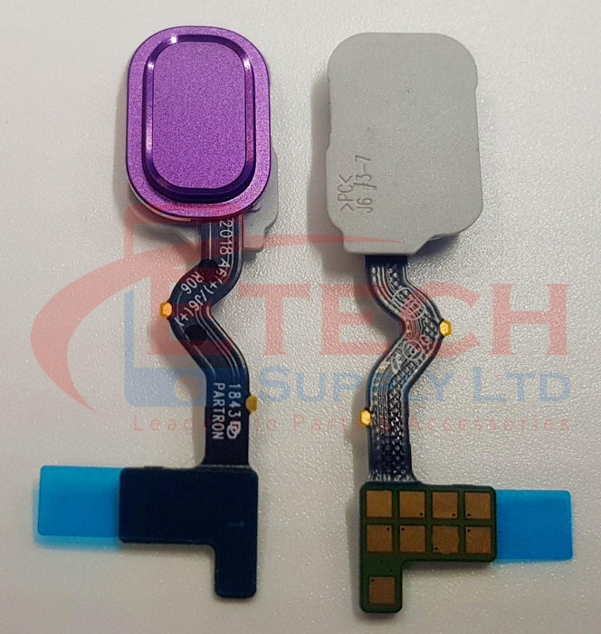 Samsung Galaxy A6 A600F / A6 Plus A605F 2018 Replacement Home Button With Finger Print Reader - Purple