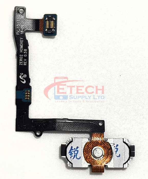 Samsung Galaxy S6 Edge Plus G928F Replacement Home Button With Flex Cable - White Pearl
