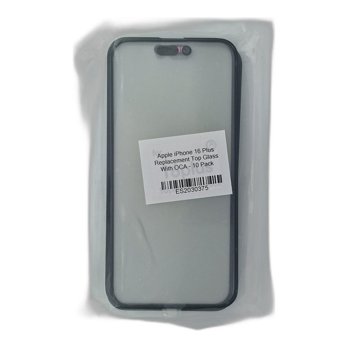 Apple iPhone 16 Plus Replacement Top Glass With OCA - 10 Pack