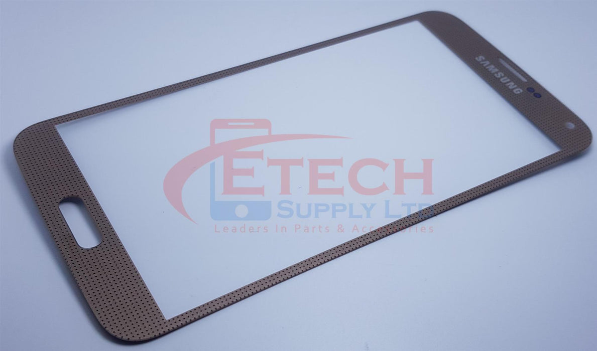 Samsung Galaxy S5 G900F Replacement Top Glass Without OCA - Copper Gold