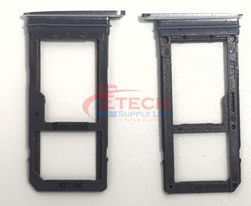 Samsung Galaxy S7 G930F Replacement Sim / SD Card Tray -  Black Onyx