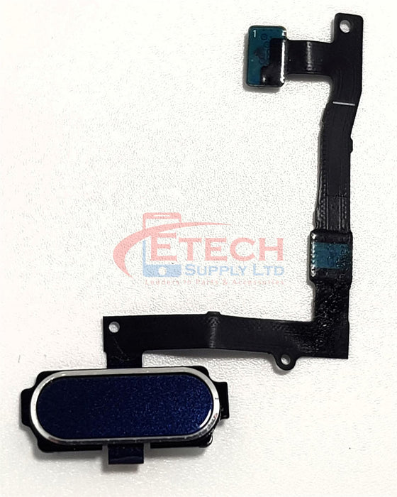 Samsung Galaxy S6 Edge Plus G928F Replacement Home Button With Flex Cable - Black Sapphire