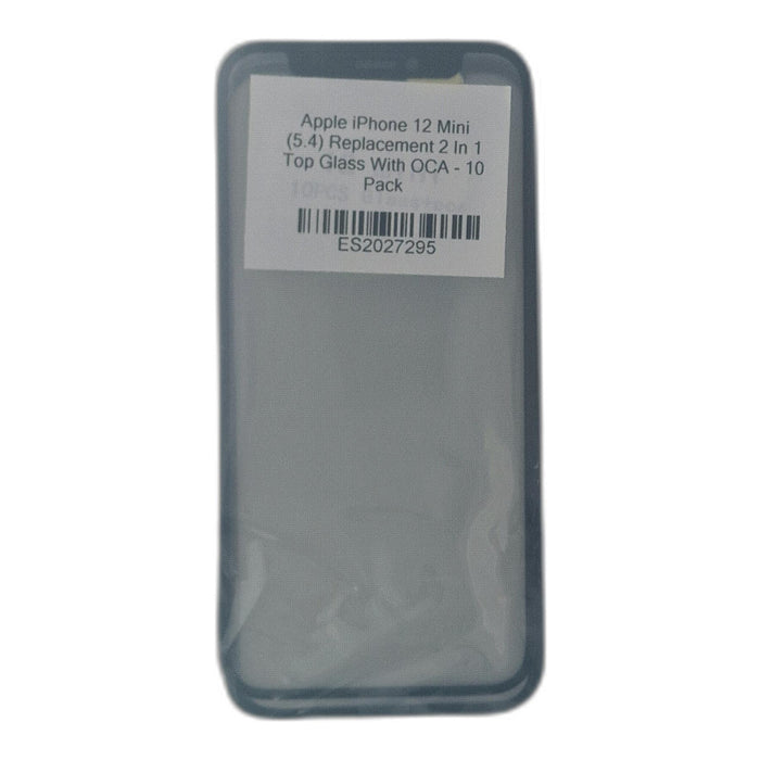 Apple iPhone 12 Mini (5.4) Replacement 2 In 1 Top Glass With OCA - 10 Pack