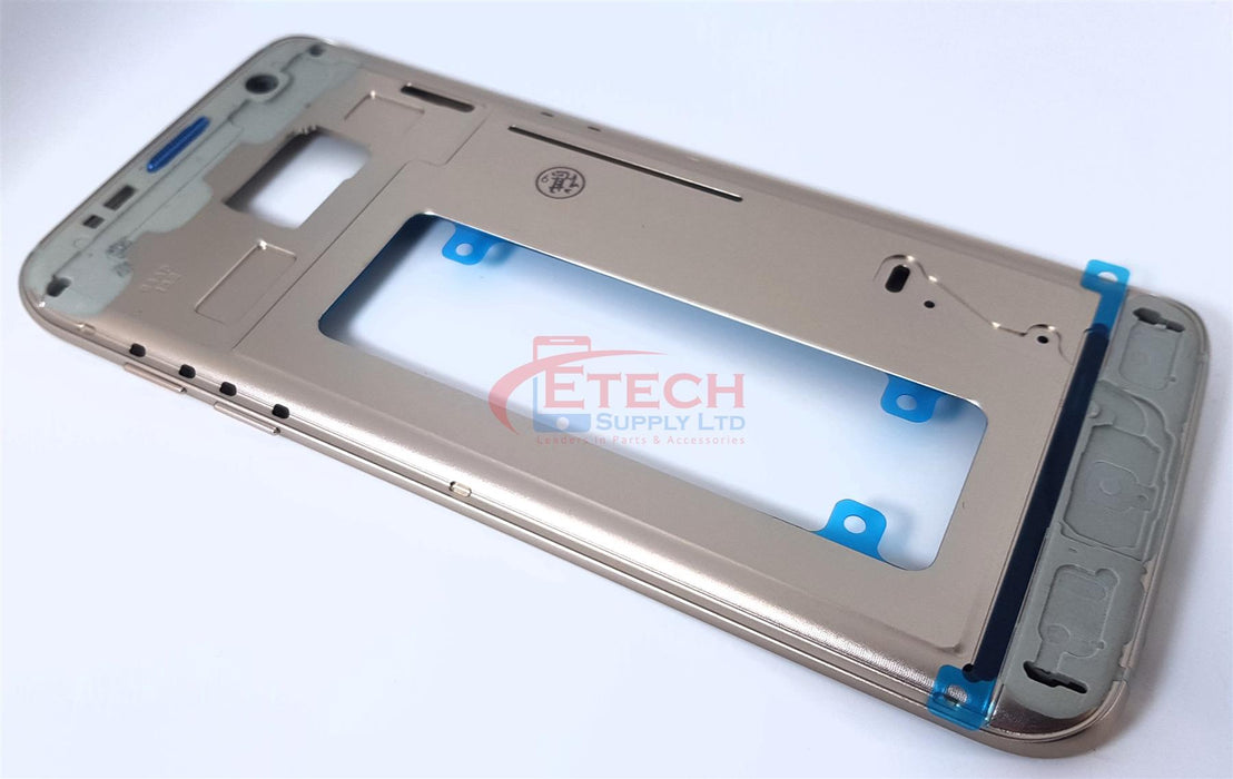 Samsung Galaxy S7 Edge G935F Replacement Frame With Small Parts - Coral Blue